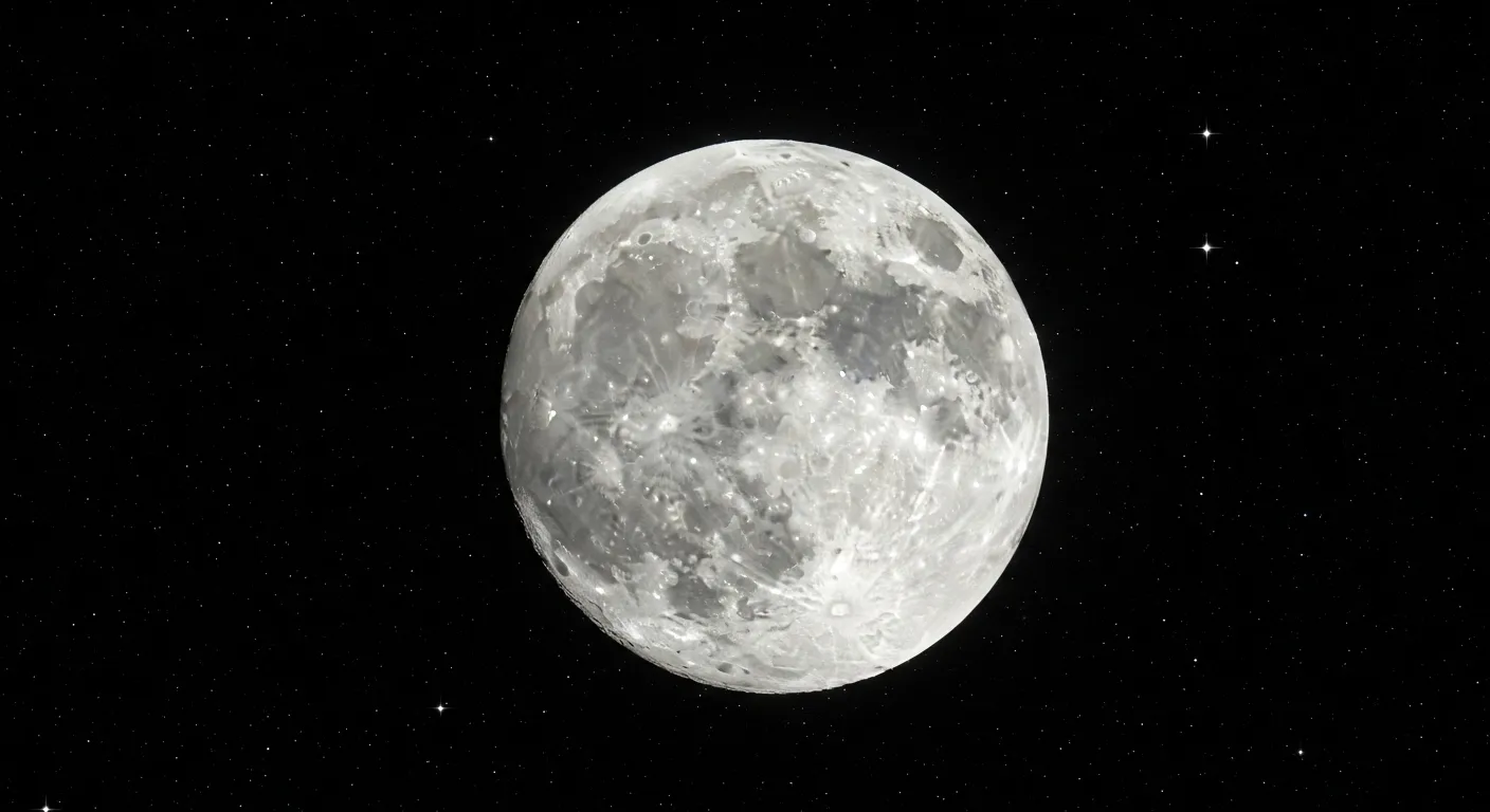 Луна — основа эмоций и инстинктов в астрологии, реалистичное изображение